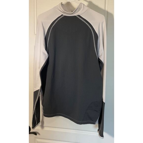 North Face Light Two Tone Grey Quarter Zip Jacket L - Picture 3 of 5